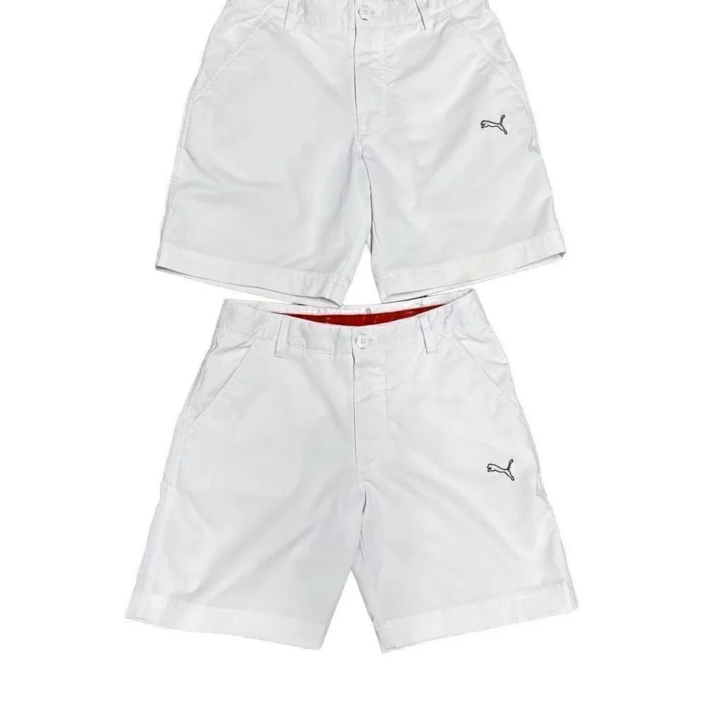 Puma White Golf Shorts Size Youth Medium